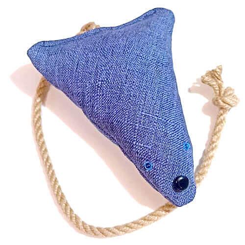 Игрушка «Мышь» большая синяя (комплект из 5шт) ОПТ фото 1