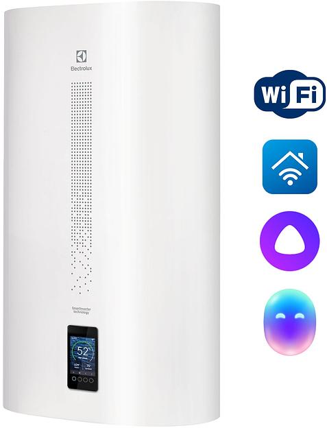 Водонагреватель Electrolux SmartInverter EWH 80 2кВт 80л электрический настенный/белый фото 1