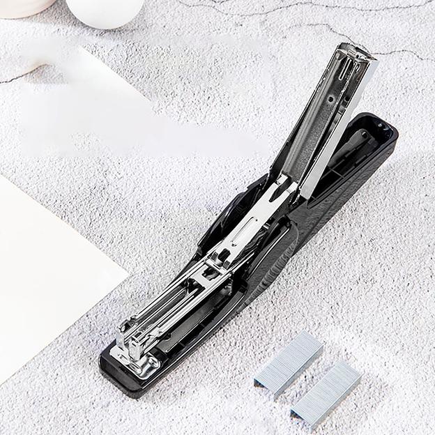 Степлер Deli 0421BLACK 24/6 26/6 (30листов) черный 50скоб коробка фото 3