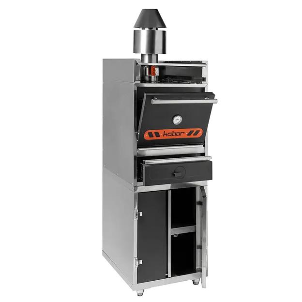 Печь «Хоспер» с подставкой и полкой для подогрева Кобор Fire-45-L BC фото 2