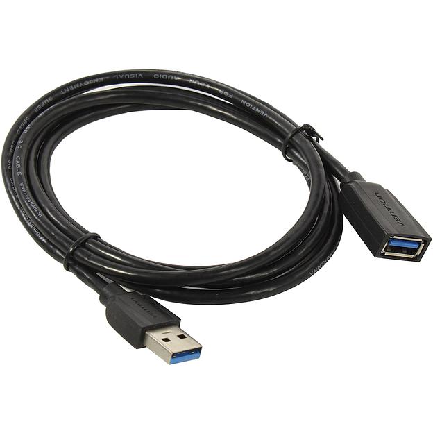 Кабель-удлинитель Vention USB 3.0 AM/AF - 1.5м Black Edition Кабель-удлинитель Vention USB 3.0 AM/AF - 1.5 м (VAS-A45-B150) фото 3