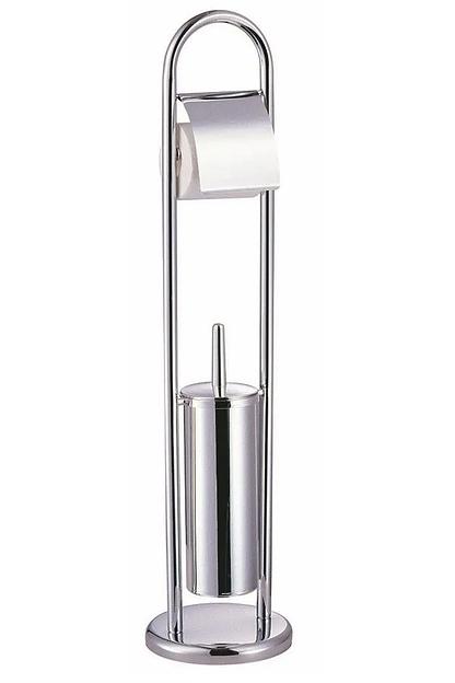 Стойка для туалетной бумаги и ерша «MySpace TS06A» хром ОПТ фото 1