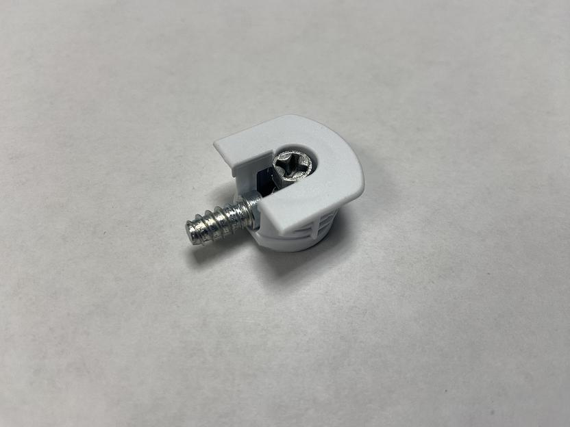 Эксцентрик усиленный пластиковый 16 мм №1 Белый фото 1