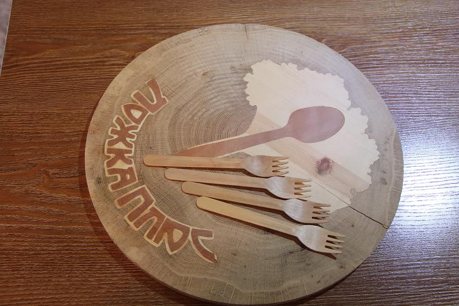 Набор одноразовых вилок 160 мм, в бумажном крафт-пакете (10 шт) фото 6