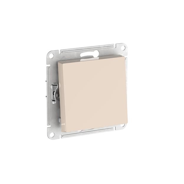 ATLASDESIGN 1-клавишный ВЫКЛЮЧАТЕЛЬ, сх.1, 10АХ, быстрозажимные клеммы, БЕЖЕВЫЙ фото 1