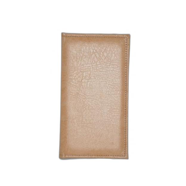 Папка для счетов 22*11см 2-х стор. кож.зам. бежевая /1/ фото 1