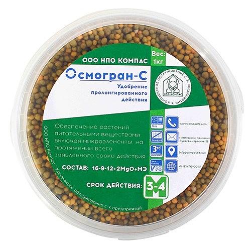 Удобрение Осмогран-С (16-9-12+2MgO+МЭ) 3-4 мес. 1 кг ОПТ фото 2