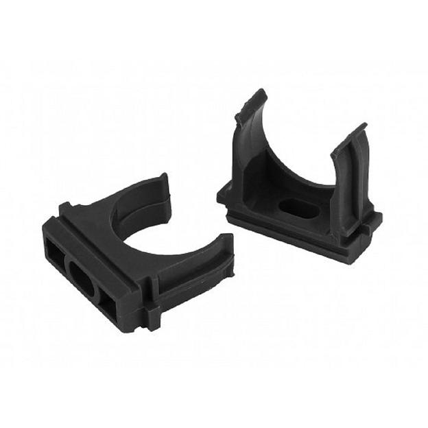 ЭРА Б0044177 Крепеж-клипса CLIP-25-B (черный) для трубы d 25мм фото 1