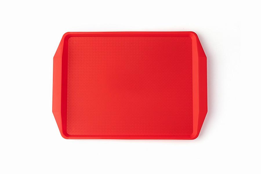Поднос 42*30 см. красный поверхность классик (163) MG /1/10/ фото 1