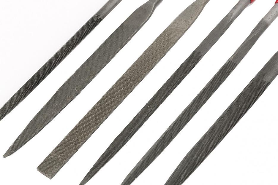 Набор надфилей, 160 х 4 мм, 6 шт., обрезиненные рукоятки фото 3