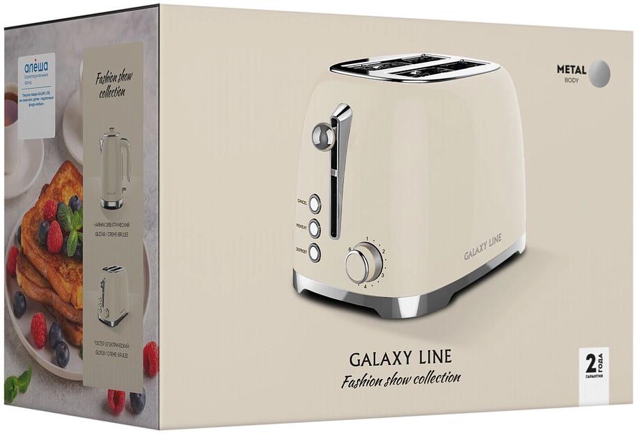 Тостер Galaxy Line GL 2918 900Вт кремовый фото 7