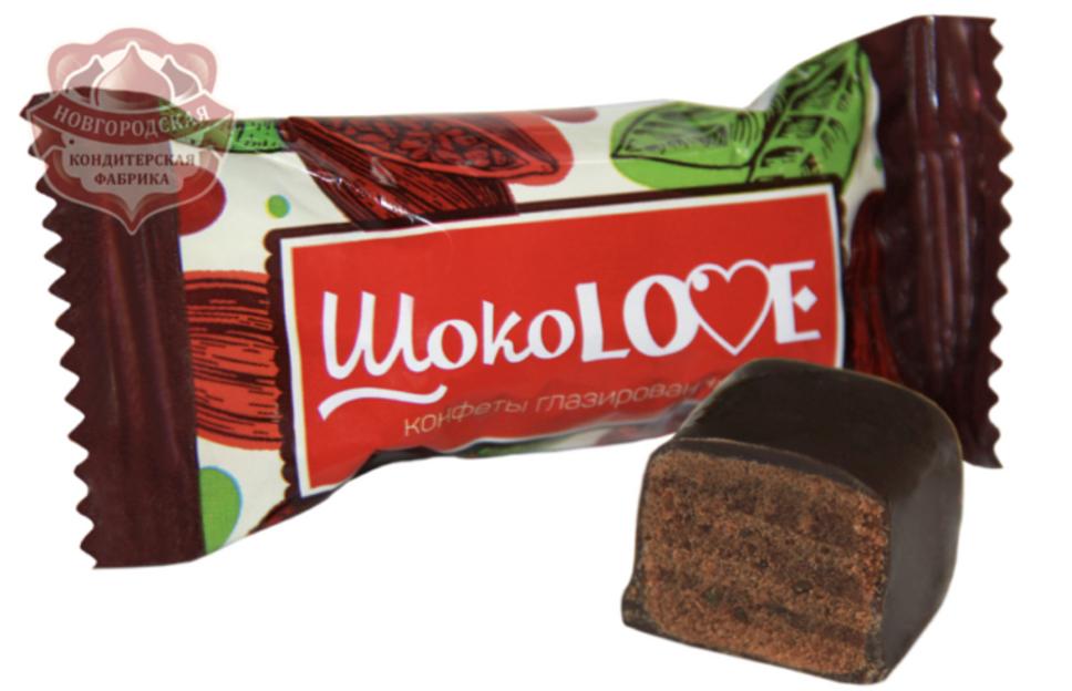 Конфеты «ШокеLOVE» с шоколадно-ореховой начинкой фото 1