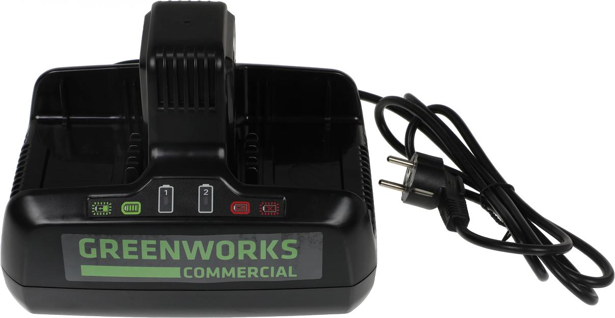 Greenworks Быстрое зарядное устройство для 2-х аккумуляторов Greenworks G82C2, 82V [2939007] фото 2