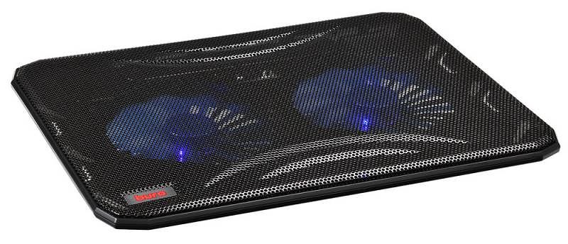 Подставка для ноутбука Buro BU-LCP156-B214 15.6"358x270x21мм 1xUSB 2x 140ммFAN 597г металлическая сетка/пластик черный фото 3