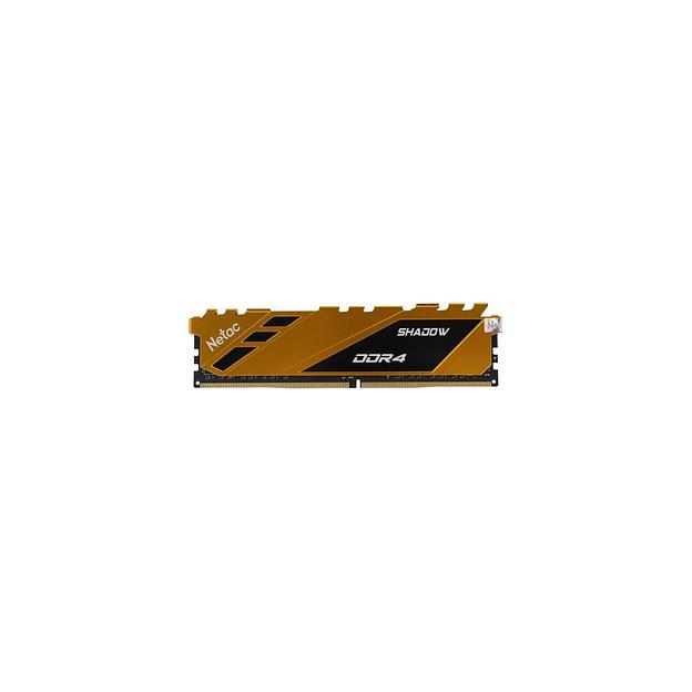 Оперативная память NETAC Shadow NTSDD4P36SP-08Y DDR4 - 1x 8ГБ 3600МГц, DIMM, Yellow, Ret фото 1