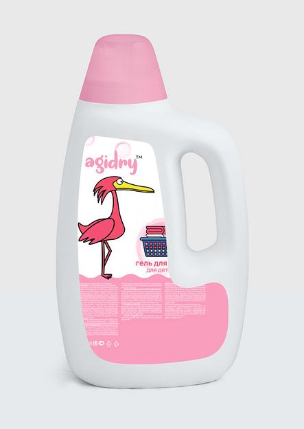 Гель для стирки Agidry «Kids» 1 л ОПТ фото 1