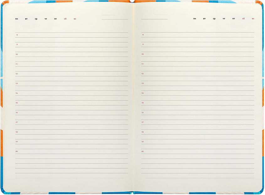 Ежедневник Deli COLORING CN148 A5 обложка картон 136стр. розовый/голубой фото 7