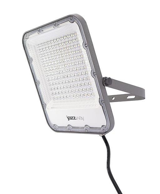 Прожектор светодиодный ДО-100 Вт 11000 Лм 6500К IP65 200-240 В LED угол светораспределения 80° -40... +50°С литой алюминий с антикоррозийным покрытиемлинзовый модуль Jazzway фото 5