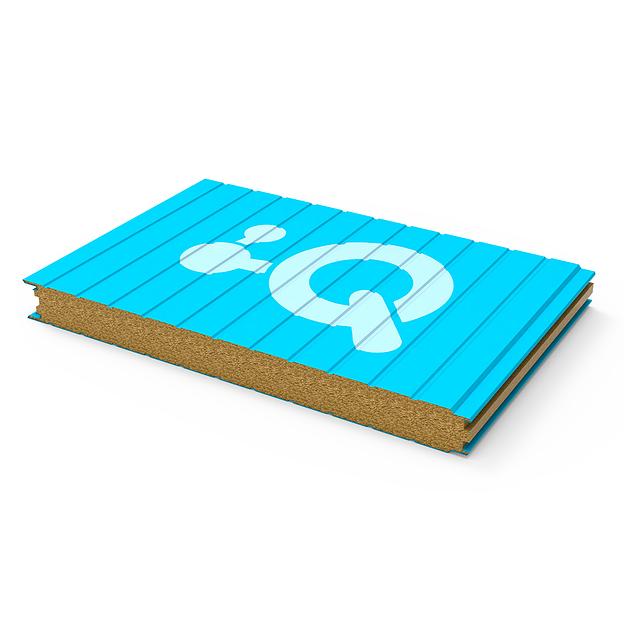 Сэндвич-панель стеновая с минеральной ватой 120мм фото 1