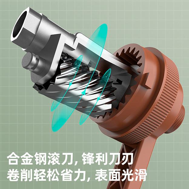 Точилка для карандашей механическая Deli 71160Brown 1 отверстие пластик коричневый фото 4