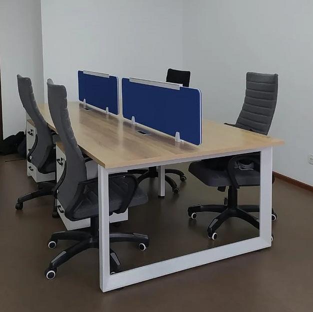Офисный стол 6-местный с перегородками, под заказ фото 2