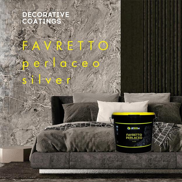 Favretto Perlaceo база серебро, веницианская штукатурка ОПТ фото 1