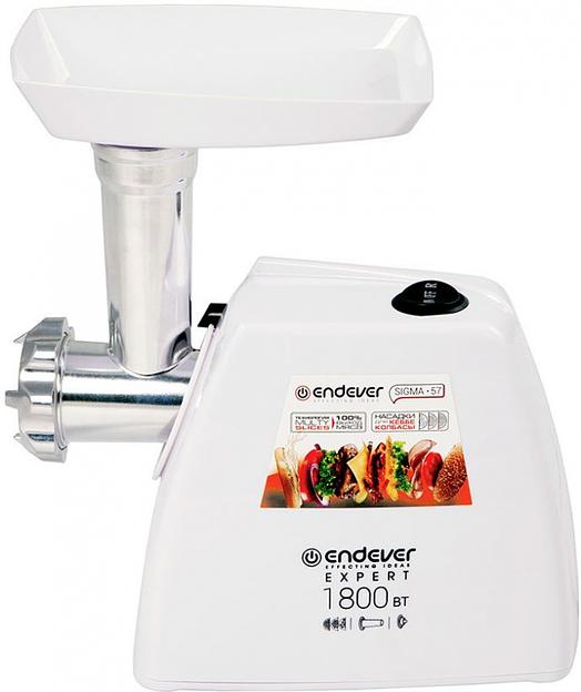 Мясорубка Endever Sigma 57 1800Вт белый фото 2