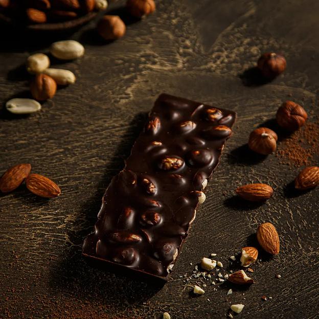Тёмный шоколад Kreola с фундуком, миндалем, арахисом 60 г, опт фото 5