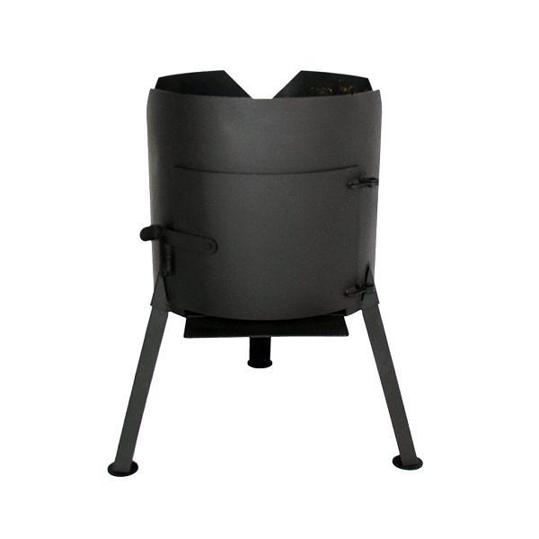 Печь под казан 6-8 литров с дверкой (съемные ножки) опт фото 2