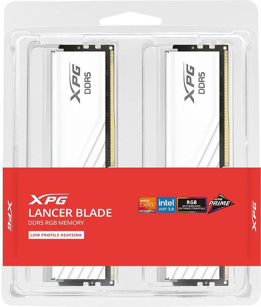 Память DDR5 2x16GB 6400MHz A-Data AX5U6400C3216G-DTLABRWH XPG Lancer RGB RTL PC5-51200 CL32 DIMM 288-pin 1.4В kit dual rank с радиатором Ret фото 4