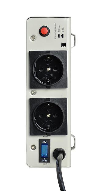 Стабилизатор POWERMAN AVS 1500S, ступенчатый регулятор, цифровые индикаторы уровней напряжения, 1500ВА, 140-260В, максимальный входной ток 12А, 2 евророзетки, IP-20, навесного исполнения, 310мм х 200мм х 68мм, 4,36 кг. POWERMAN AVS 1500S (POWERMAN AVS-150 фото 3
