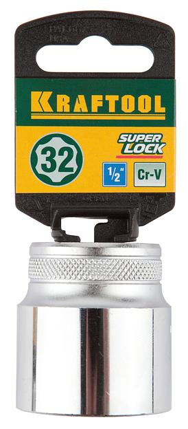 KRAFTOOL SUPER-LOCK, 1/2″, 32 мм, торцовая головка (27801-32) фото 2