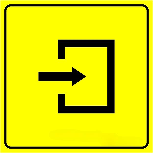 Тактильная пиктограмма «Вход в помещение» 200х200 мм, ПВХ ОПТ фото 1