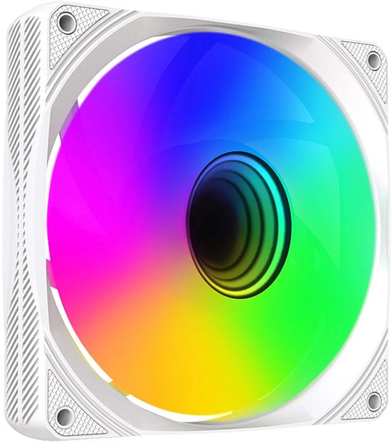 Вентилятор для корпуса Bloody BD-CF120ARGB1 ARGB 120х120x25 белый 4-pin 29дБ (BD-CF120ARGB1-WH) Ret фото 2