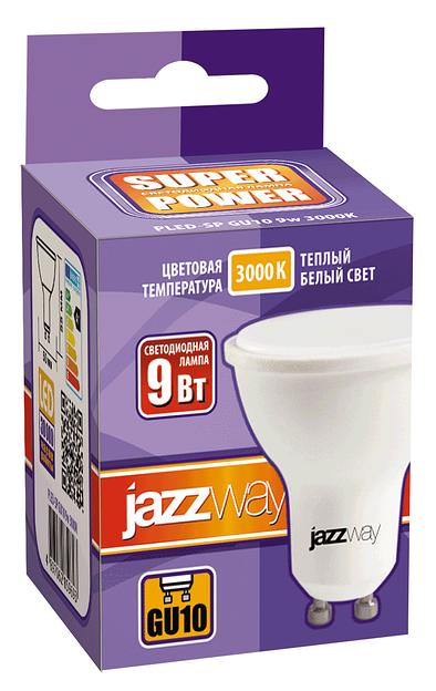 Лампа светодиодная LED 9Вт MR16 GU10 теплый фото 2