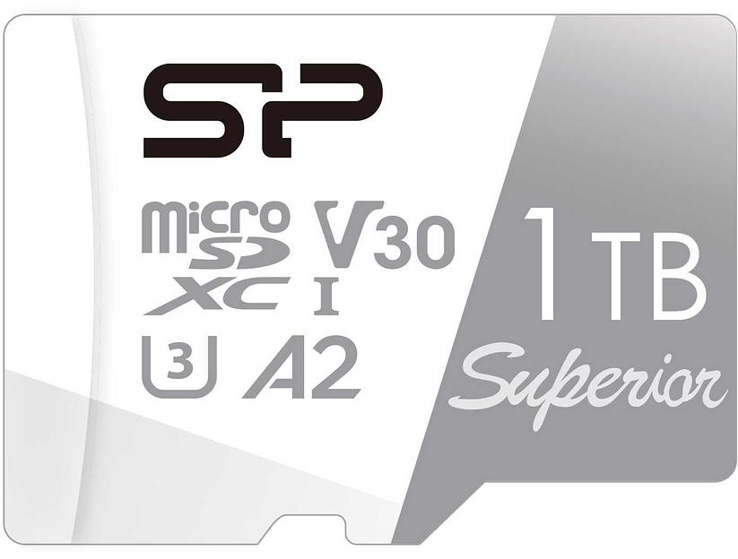Флеш карта microSDXC 1Tb Class10 Silicon Power SP001TBSTXDA2V20SP Superior + adapter фото 1
