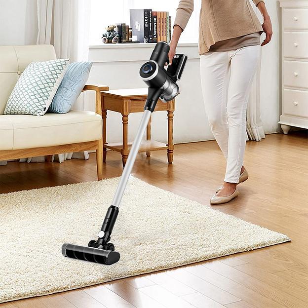 Пылесос ручной Kitfort КТ-5123 350Вт черный/серебристый фото 7