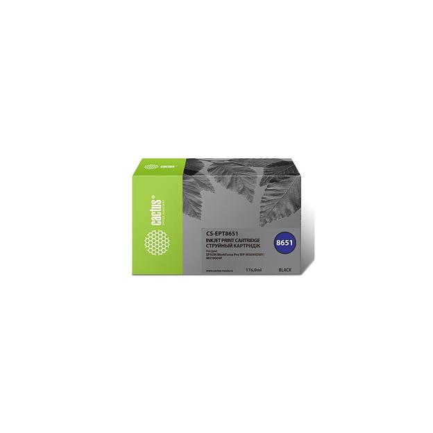 Картридж Cactus CS-EPT8651, T8651, черный пигментный / CS-EPT8651 фото 1