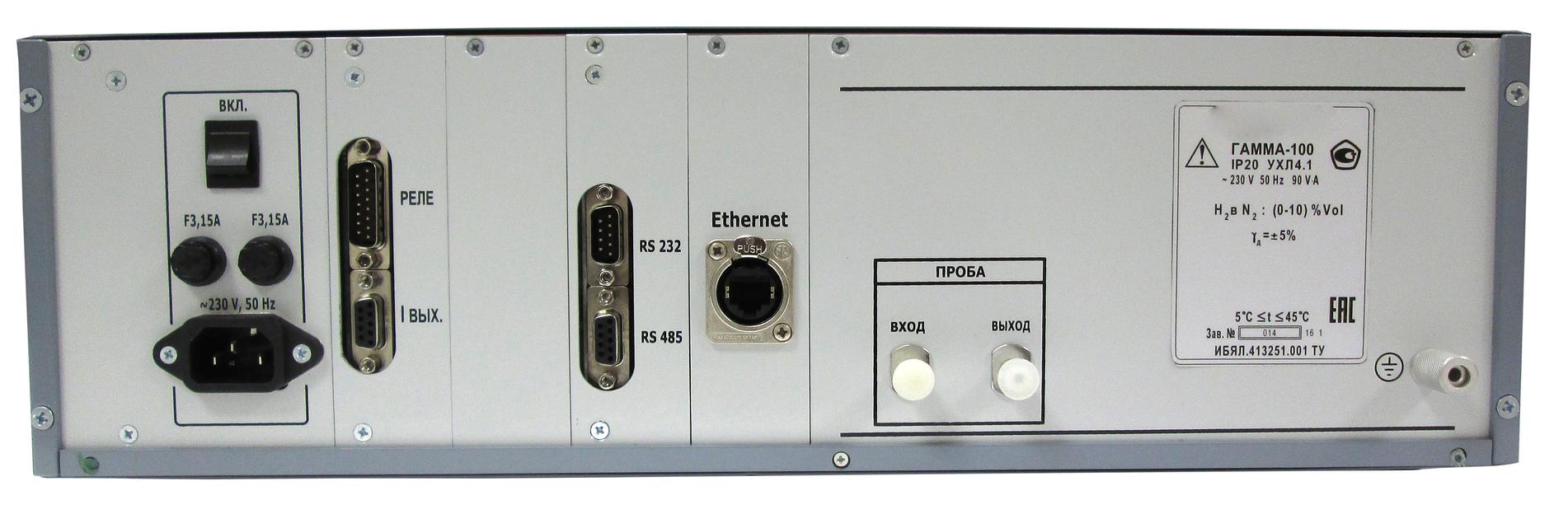 ГАММА-100 газоанализатор многокомпонентных смесей многофункциональный общепромышленный стационарный фото 4