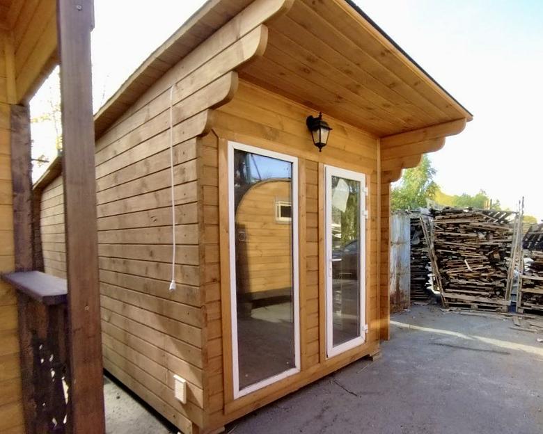 Установка двери-стеклопакета в бане фото 1