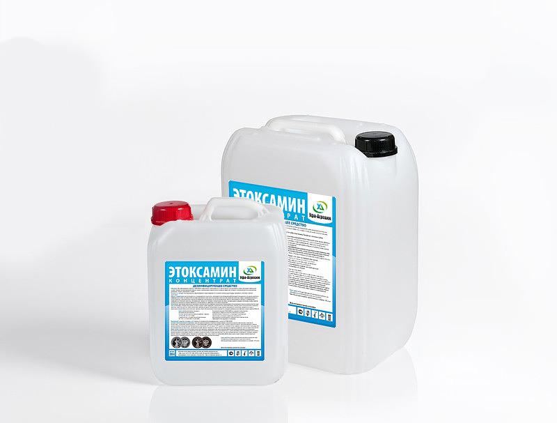 Дезинфицирующее средство для ветеринарии, животноводства и птицеводства «Этоксамин» Концентрат 5 литров ОПТ фото 1