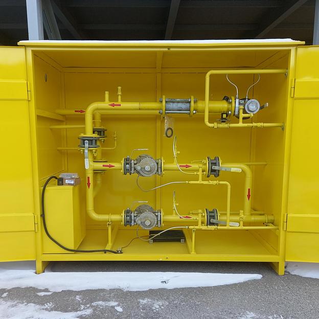 Газорегуляторные пункты шкафные c узлом учёта ГРПШ-05-2У1 фото 1