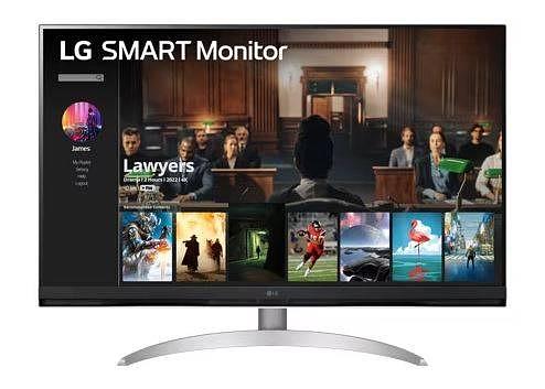 МОНИТОР 32" LG 32SQ700S-W WHITE (VA, 3840x2160, 5 ms, 178°/178°, 250 cd/m, 3000:1, +2хHDMI, +USB Type-C, +MM, +WiFi) фото 1