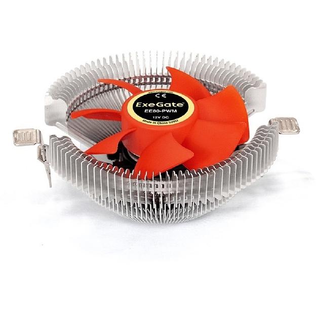 Exegate EX286145RUS Кулер ExeGate EE80-PWM (Al, LGA775/1150/1151/1155/1156/1200/1700/AM2/AM2+/AM3/AM3+/AM4/FM1/FM2/754/9, TDP 65W, Fan 80mm, PWM, 800-2400RPM, Hydro bearing, 4pin, 11-24db, 205г, с те фото 1