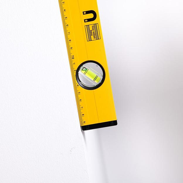 Измерительный и разметочный инструмент Deli Строительный уровень Deli DL290800 800мм, алюминиевый сплав, мягкие резиновые заглушки, магнит, измерение под углом 45° фото 6