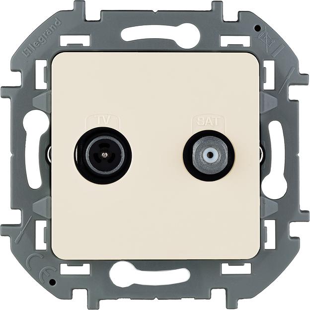 Legrand 673881 Розетка TV/SAT "звезда" - INSPIRIA - слоновая кость фото 1