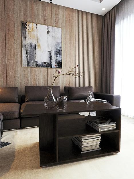 Столик журнальный Wood&Stone «Орион макси» венге 100×50×50.2 см фото 6