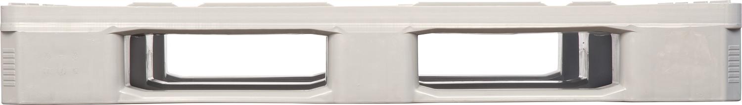 Паллет 1200х1000х160 мм (cплошной на 5-и полозьях) гигиенический серый фото 2