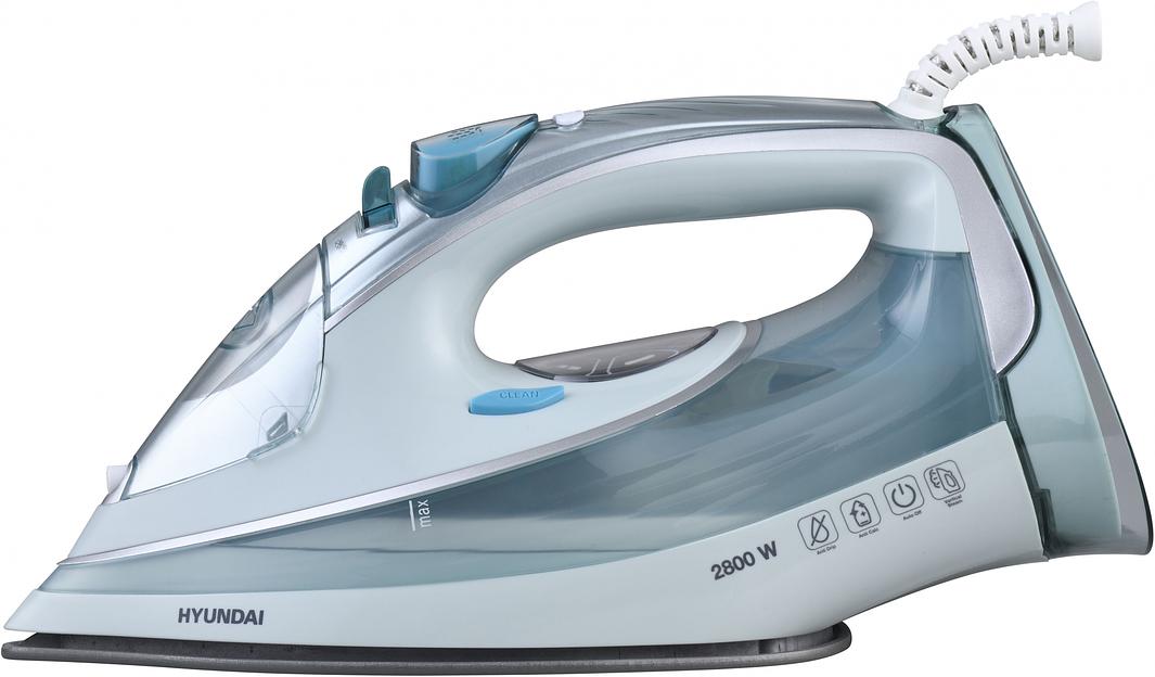 Утюг Hyundai H-SI01340 2800Вт голубой/белый фото 5