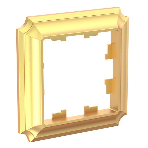 ATLASDESIGN ANTIQUE 1-постовая рамка, ЗОЛОТО фото 2